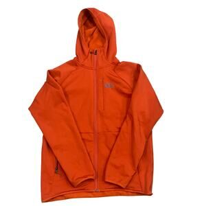 REI Co-op Jacket Men’s Large Orange Polartec Fleece Full Zip